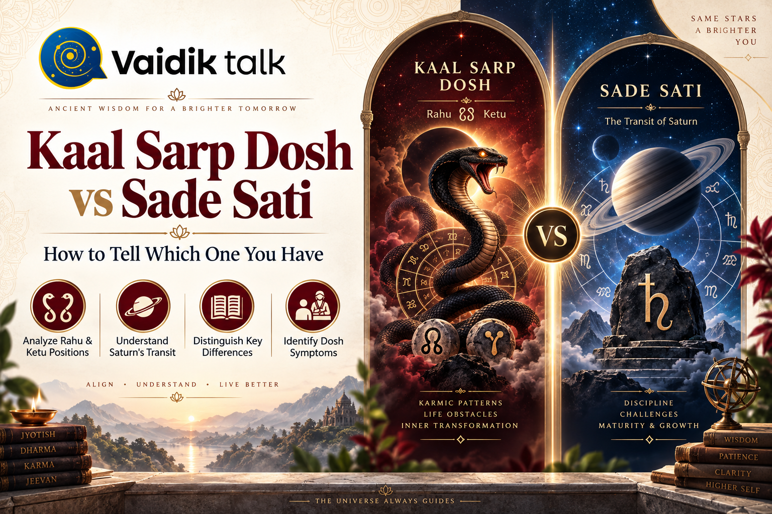 Kaal Sarp Dosh vs Sade Sati: How to Tell Which One You Have