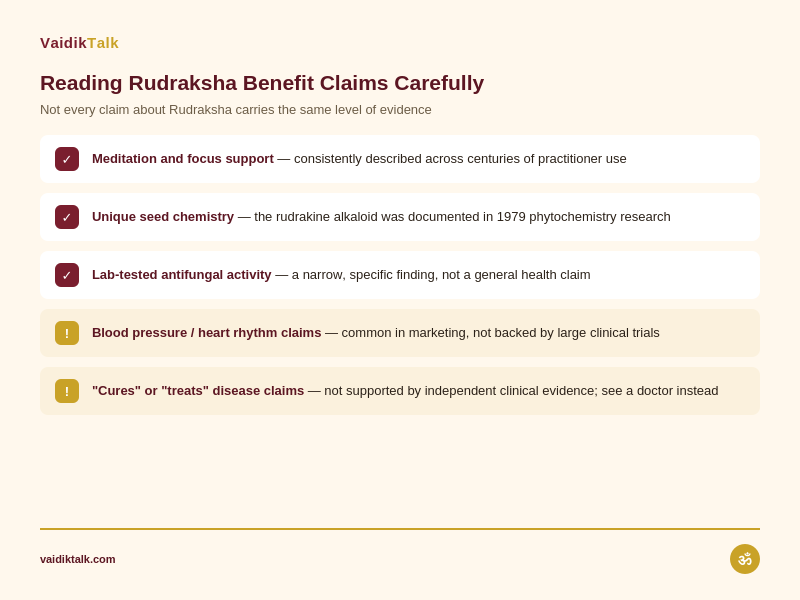 benefits of rudraksha