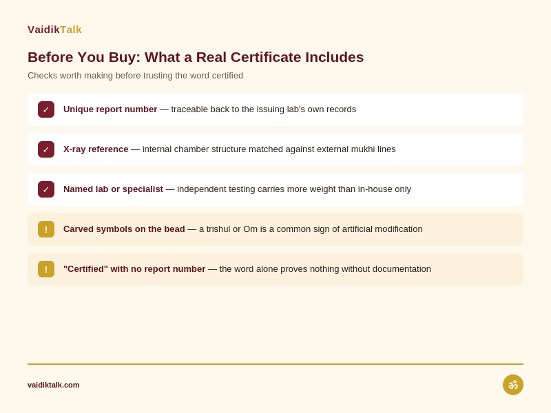 before you buy rudraksha