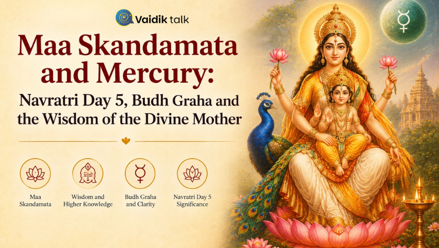 Maa Skandamata and Mercury: Navratri Day 5, Budh Graha and the Wisdom of the Divine Mother