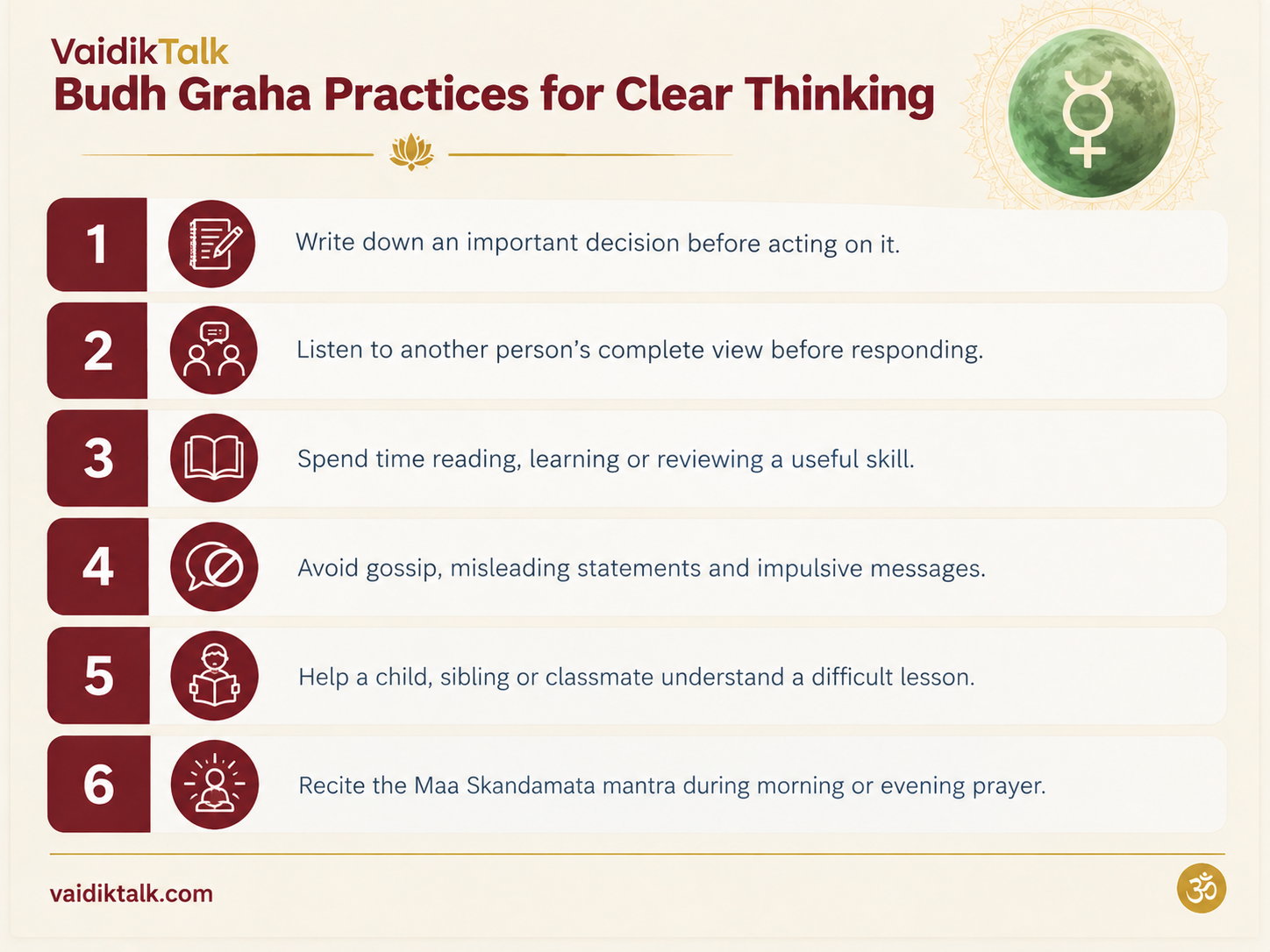 Buddha graha practices