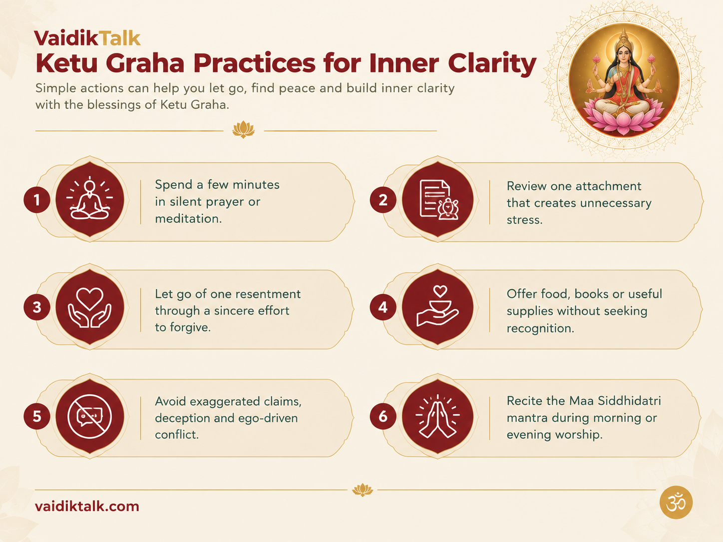 Navratri and Ketu Graha practices